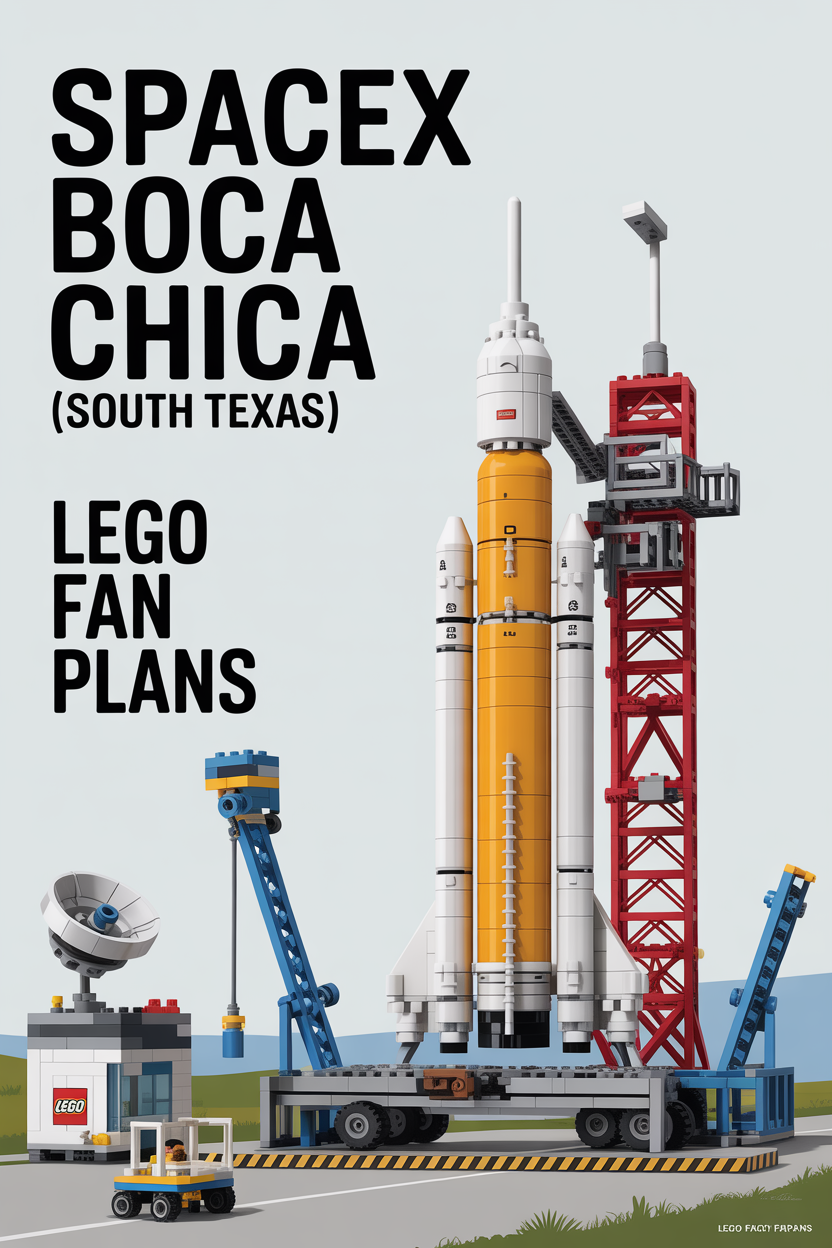 SpaceX Star City, Texas LEGO diorama generator
